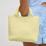 Sky's The Limit - Small Woven Neoprene Crossbody: Cream