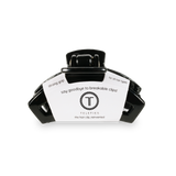 Open Jet Black Tiny Hair Clip