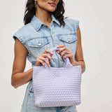 Sky's The Limit - Small Woven Neoprene Crossbody: Lilac