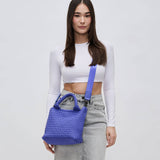Sky's The Limit - Small Woven Neoprene Crossbody: Cream