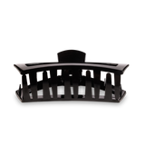 Open Jet Black Large Hair Clip