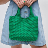 Sky's The Limit - Small Woven Neoprene Crossbody: Lilac