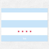 Chicago Flag Stationery