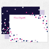 Pink Confetti Stationery