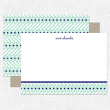 Blue Lattice Stationery