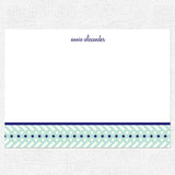 Blue Lattice Stationery