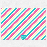 Scallop Stripes Stationery