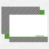 Black Seersucker Stationery