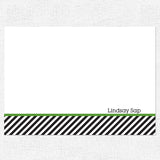 Black Seersucker Stationery