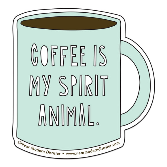 Coffee Spirit Animal Sticker