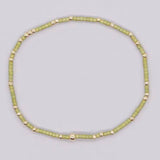 BOHO COLORFUL BALL BEADED BRACELET | 40B5178: LIME
