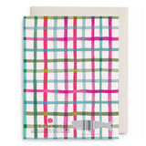 Happy Plaid Thank You Greeting Card