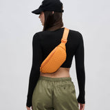 Aim High  Woven Neoprene Belt Bag: Nude