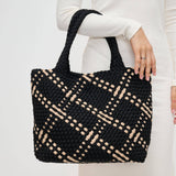 Sky's The Limit - Medium Woven Neoprene Tote: Nude