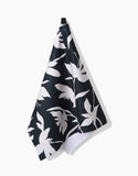 Midnight Petal Tea Towel