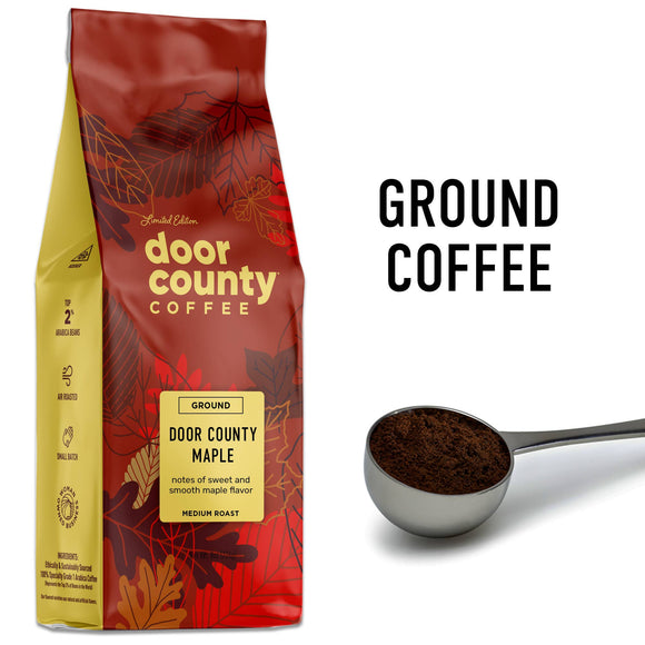 8oz Door County Maple Specialty FALL Flavored Coffee