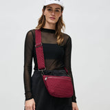 Ethereal - Woven Neoprene Crossbody Bag: Olive