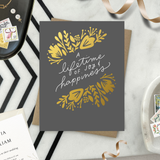 Lifetime Spray Wedding Card