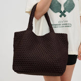 Sky's The Limit - Medium Woven Neoprene Tote: Olive