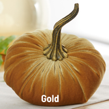 Pumpkin Large Velvet, Fall Decor, Shelf Sitter, Tablescape: Olive