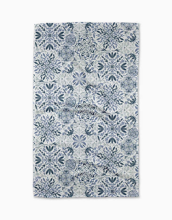 Floral Medallions Tea Towel