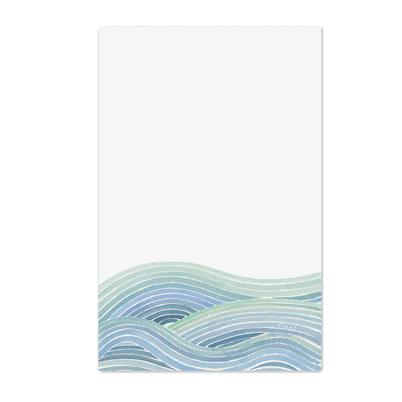 Waves Notepad: 8.5 X 5.5 INCHES