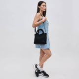 Sky's The Limit - Small Woven Neoprene Crossbody: Lilac