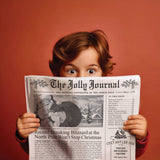 4pk Christmas Newspaper Gift Wrap Sheets - The Jolly Journal