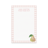 Done Is Better Than Pear-fect Gingham Productivity Notepad