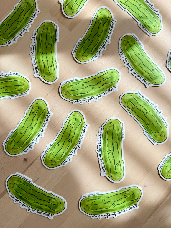 Pickle Vinyl Sticker - 