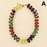 MULTI IRREGULAR BEADED NECKLACE | 40NK9800: B