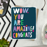Wow Congrats Card