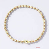 BOHO COLORFUL BALL BEADED BRACELET | 40B5223: Black