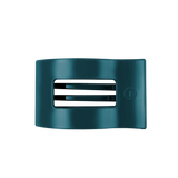 Teal With It Medium Flat Rectangle Hair Clip