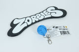 Zorble Keychain | Fidget | Squish & Snap |: Blue