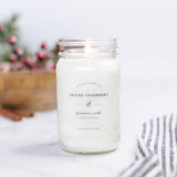 Spiced Cranberry - Soy Wax Mason Jar Candle: 16 oz