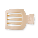 Almond Beige Large Flat Square Clip