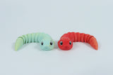 Fidget Friends Hognose Snake – 3D Printed Toy - 2 Colors: Red/Orange