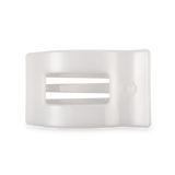 Flat Rectangle Hair Clip | Medium | Coconut White