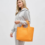 Sky's The Limit - Medium Woven Neoprene Tote: Black