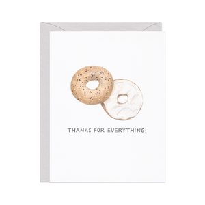 Everything Bagel — Food Pun Thanks Card BOX SET