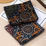 Vintage Botanical Floral Paisley Square Scarf | 80SC3105: GREEN