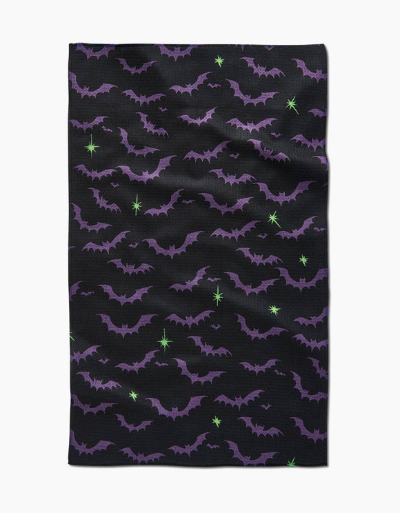 Dark Night Bats Tea Towel