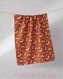 Batty Night Tea Towel: Black