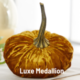 Pumpkin Large Velvet, Fall Decor, Shelf Sitter, Tablescape: Bronze