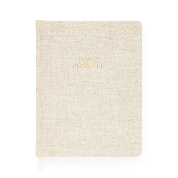 Undated Daily Planner, Flax