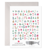 Merry Motif Holiday Greeting Card Boxed Set, Set of 6