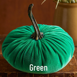 Pumpkin Large Velvet, Fall Decor, Shelf Sitter, Tablescape: Olive