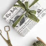 4pk Christmas Newspaper Gift Wrap Sheets - The Jolly Journal