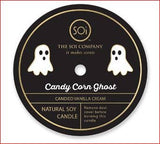 Candy Corn Ghost 12oz Icon Confetti Halloween Candle